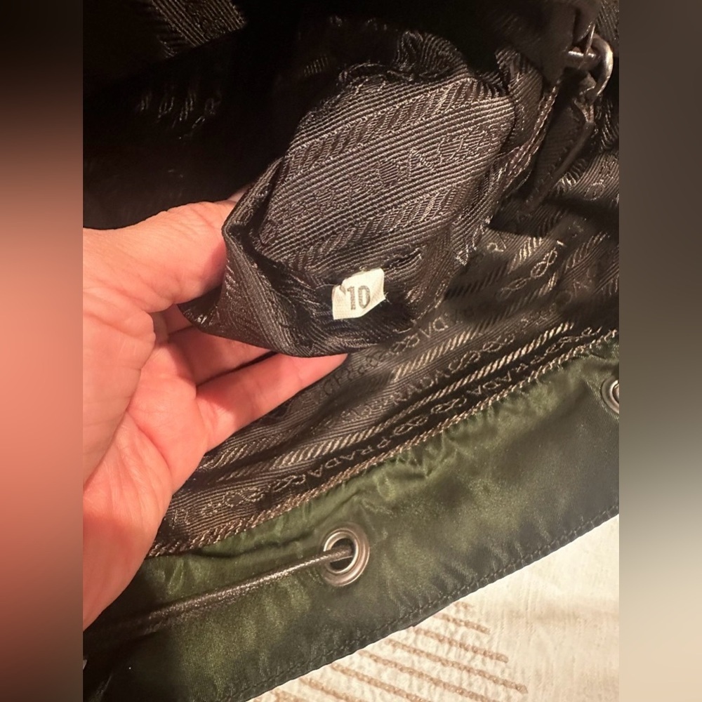 Prada Olive Green Men's Backpack - Picture 10 of 12
